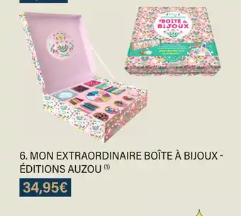 Monoprix Mon extraordinaire boîte à bijoux - édition auzou offre