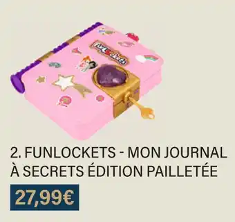 Funlockets - mon journal à secrets édition pailletée