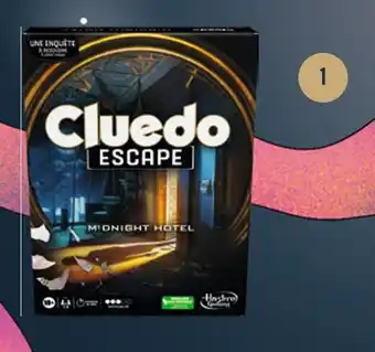 Monoprix Hasbro gaming cluedo escape midnight hotel offre