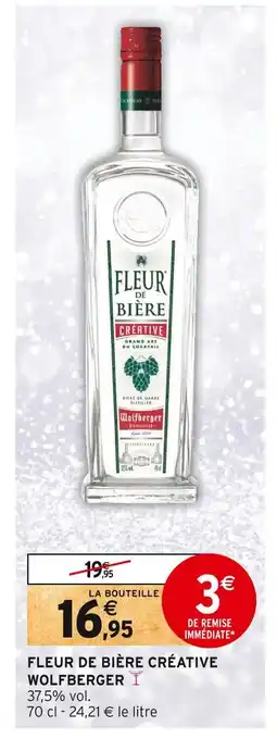 Intermarché Wolfberger fleur de bière créative offre