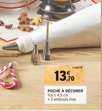 Intermarché Poche à décorer offre