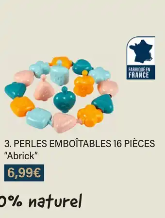 Monoprix Abrick perles emboîtables 16 pièces offre