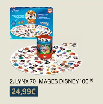 Monoprix Disney lynx 70 images disney 100 offre
