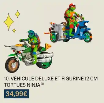 Monoprix Véhicule deluxe et figurine 12 cm tortues ninja offre