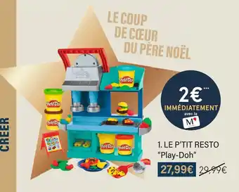 Monoprix Play-doh le p'tit resto offre