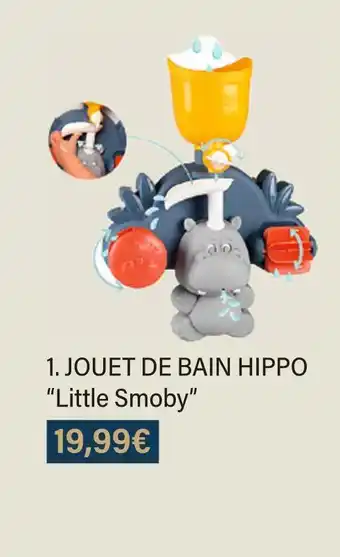 Monoprix Little smoby jouet de bain hippo offre
