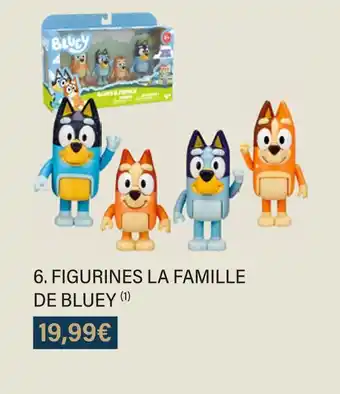 Monoprix Figurines la famille de bluey offre