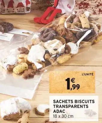 Intermarché Sachets biscuits transparents adac offre