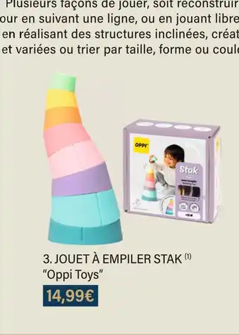 Oppi toys jouet Ă empiler stak