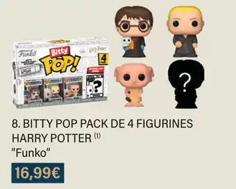 Funko bitty pop pack de 4 figurines harry potter