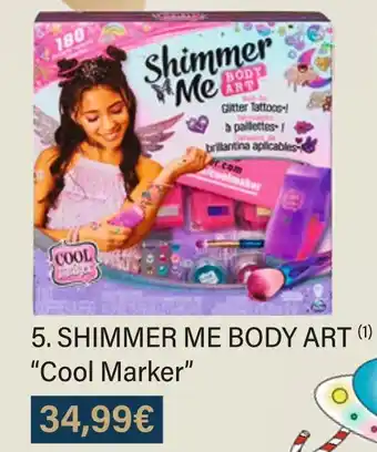 Cool marker shimmer me body art