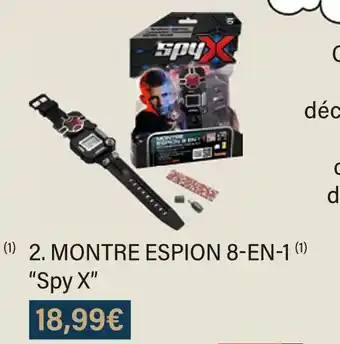Monoprix Spy x montre espion 8-en-1 offre