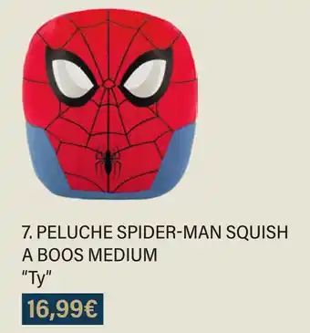 Monoprix Ty peluche spider-man squish a boos medium offre