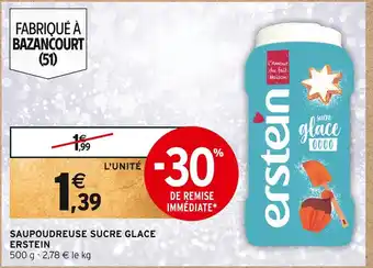 Intermarché Erstein saupoudreuse sucre glace offre