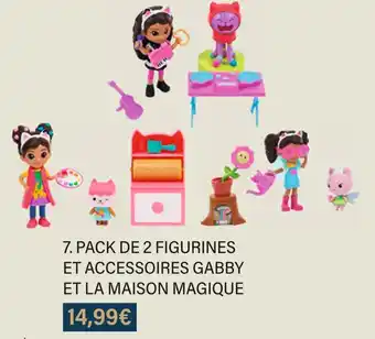 Monoprix Pack de 2 figurines et accessoires gabby et la maison magique offre