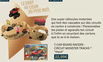 Monoprix Vtech car-board racers-circuit monster tracks offre