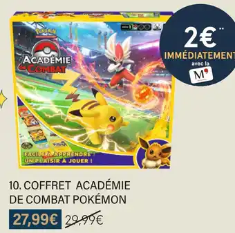 Monoprix Pokémon coffret académie de combat pokémon offre