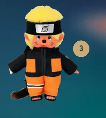 Monoprix Monchhichi x naruto shippuden offre