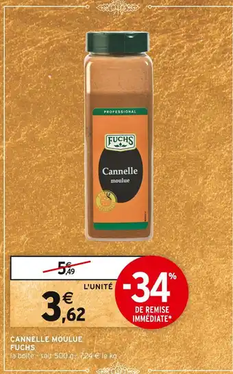 Intermarché Fuchs cannelle moulue offre