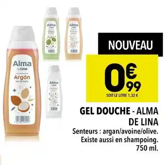 Supeco Alma de lina gel douche offre
