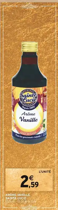 Intermarché Sainte lucie arôme vanille offre