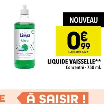 Supeco Lina liquide vaisselle offre