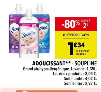 Soupline adoucissant