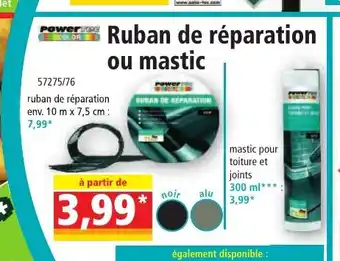 Ruban de réparation ou mastic