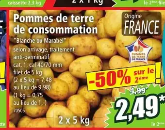Norma Pommes De Terre De Consommation offre