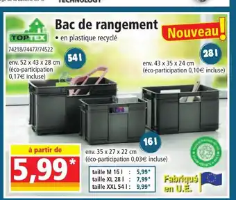 Norma Bac de rangement offre