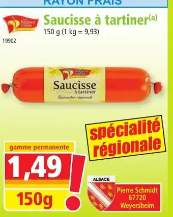 Norma Saucisse à tartiner offre