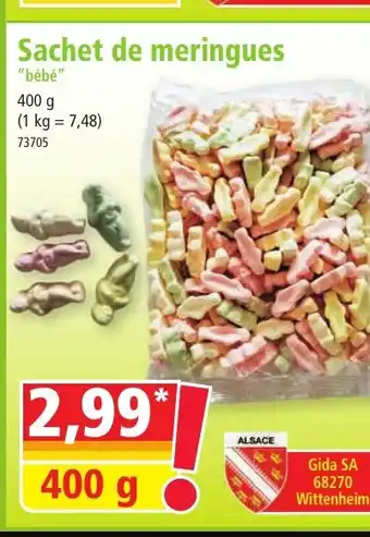 Norma Sachet de meringues offre