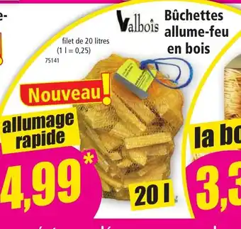 Norma Bûchettes allume-feu en bois offre