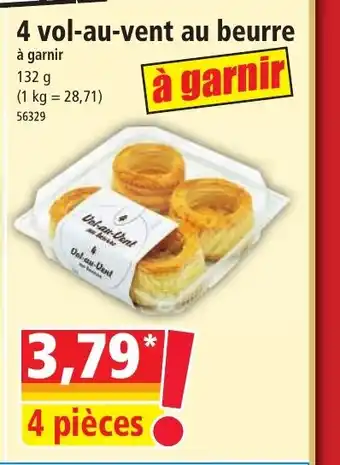 Norma 4 vol-au-vent au beurre offre
