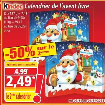 Norma Calendrier de l'avent livre offre