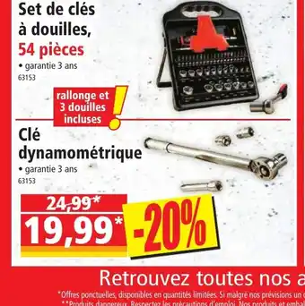 Norma Set de clés à douilles, 54 pièces offre