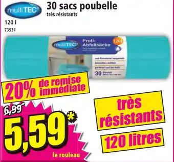 Norma 30 sacs poubelle offre