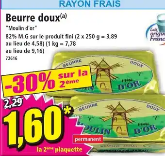 Norma Beurre doux offre