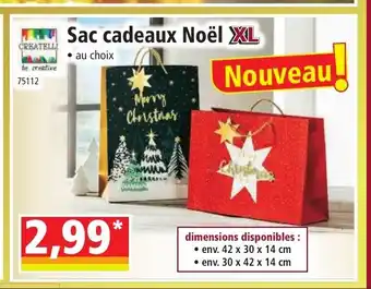 Norma Sac cadeaux Noël XL offre