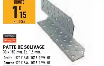 Patte De Solivage