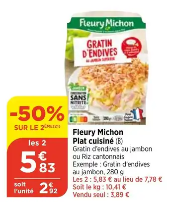 Maximarché Fleury Michon Plat cuisiné offre