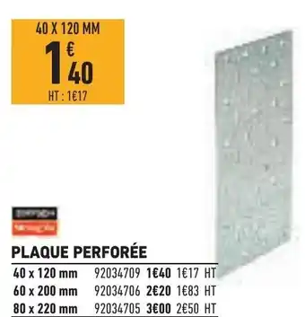 Brico Cash Plaque Perforée offre