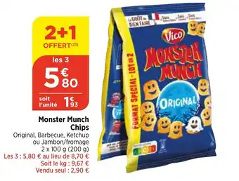 Maximarché Monster Munch Chips offre