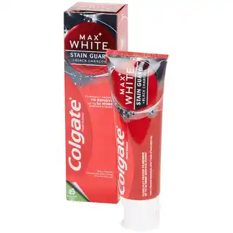 Action Colgate dentifrice colgate max white stain guard offre