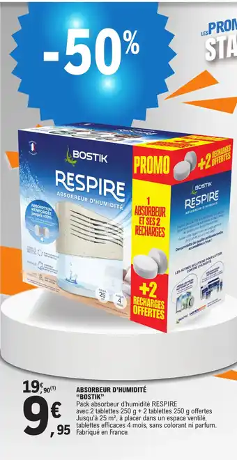E.Leclerc ABSORBEUR D'HUMIDITÉ BOSTIK offre