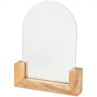 Action Action miroir avec socle en manguier offre