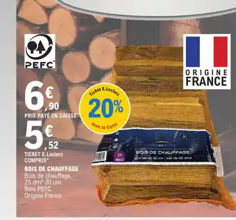 E.Leclerc Bois de chauffage, offre