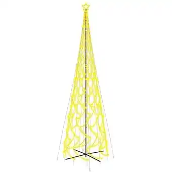 Bricorama Vidaxl arbre de noël cône 3000 led blanc chaud 230x800 cm offre