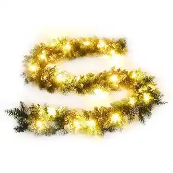 Bricorama Vidaxl guirlande de noël avec lumières led vert 2,7 m pvc offre