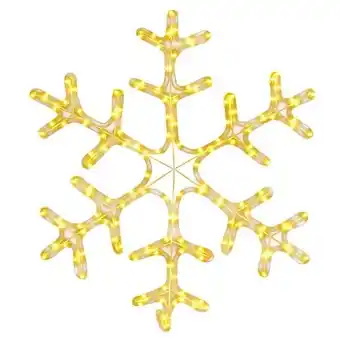 Bricorama Vidaxl figure de flocon de neige de noël et 144led blanc chaud 59x59cm offre